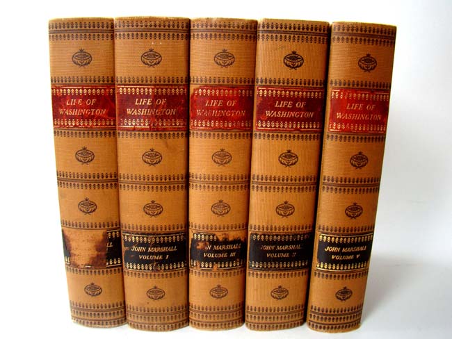 The Life of Washington by John Marshall, 5 vols., Fredericksburg Edition, published in 1925